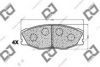 DJ PARTS BP1401 Brake Pad Set, disc brake